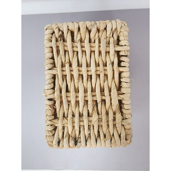 Woven Home Decor Rectangular Storage Organization Basket - Picture 6 of 9